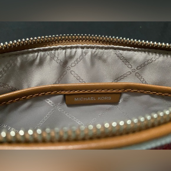 Michael Kors Large Rainbow Embellished Logo Canvas Pouch. - Picture 11 of 11